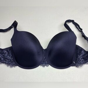 NWT LS BLK Lightly Lined Underwire, 38DD *P1100